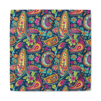 Psychedelic Paisley Party cotton twill napkin