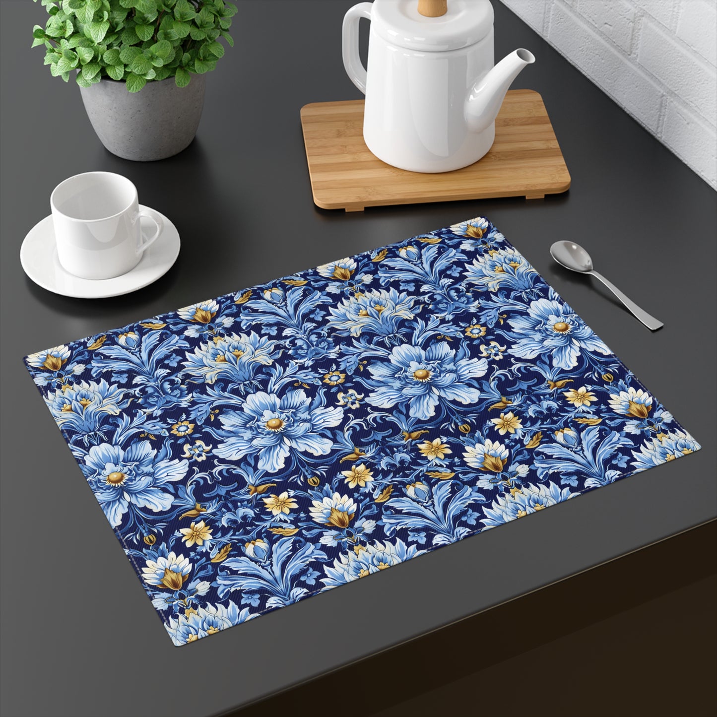 British Heritage Floral Placemat - 18" x 14".