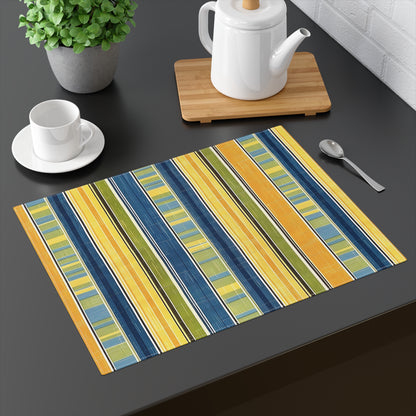 Summer Stripes Delight Placemat - 18" x 14".