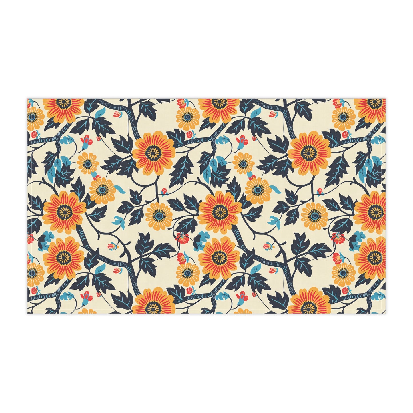 Golden Vine Tapestry Kitchen Towel - Cotton Twill - 18" x 30"