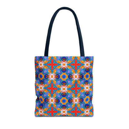 Floral Tapestry Wanderlust Tote Bag - Wander in Style with a Tapestry of Color! Available in 3 sizes.