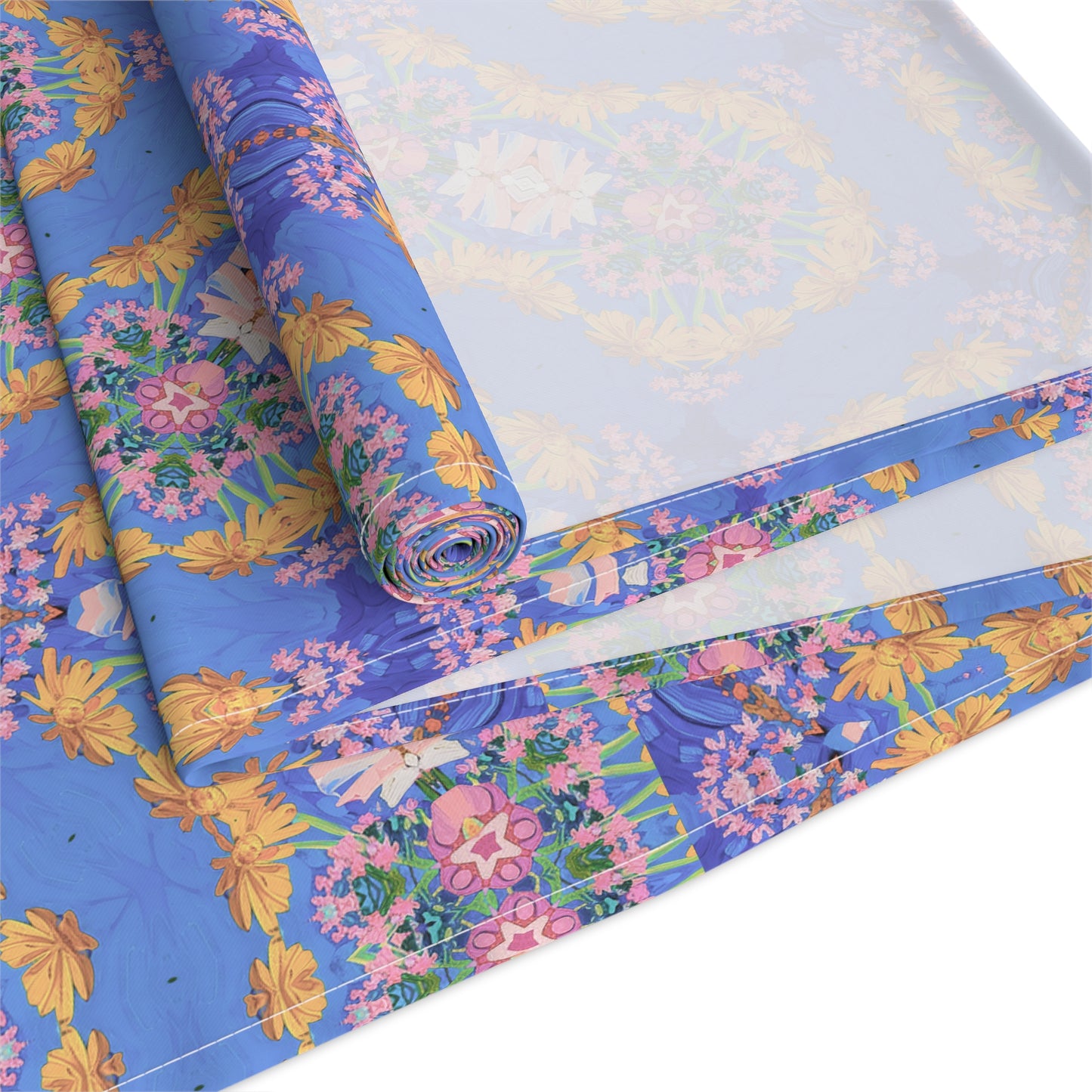 GeoPetals Table Runner - Cotton Twill - Available in 2 sizes: 16" x 72" and 16" x 90".