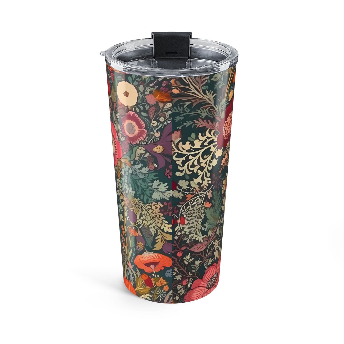 Renaissance Fall Floral Insulated Tumbler - 20 oz. Stainless Steel, Glossy Finish