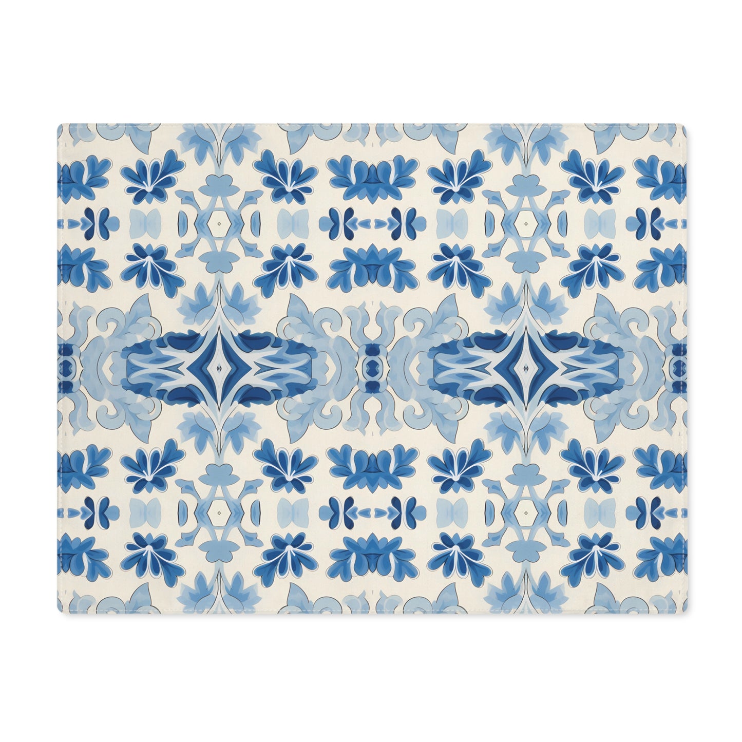 Blue Spanish Tile Placemat - 18" x 14".