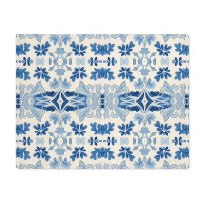 Blue Spanish Tile Placemat - 18" x 14".