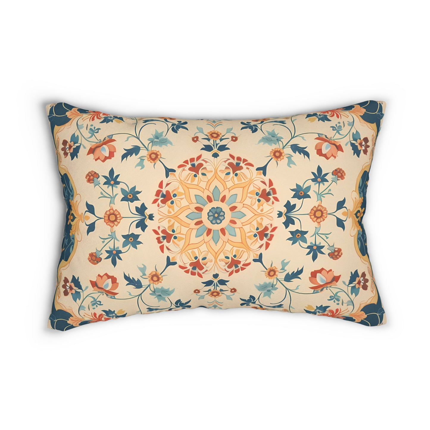 Alhambra Garden Lumbar Pillow - Spun Polyester - 20" x 14" - The Square Throw Pillow's Matching Mate.
