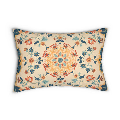 Alhambra Garden Lumbar Pillow - Spun Polyester - 20" x 14" - The Square Throw Pillow's Matching Mate.