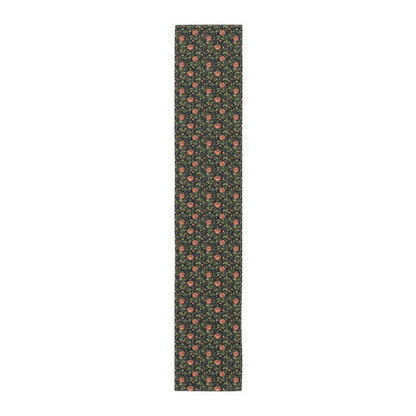 Red Red Rose Table Runner - Cotton Twill - Available in 2 sizes: 16" x 72" and 16" x 90".