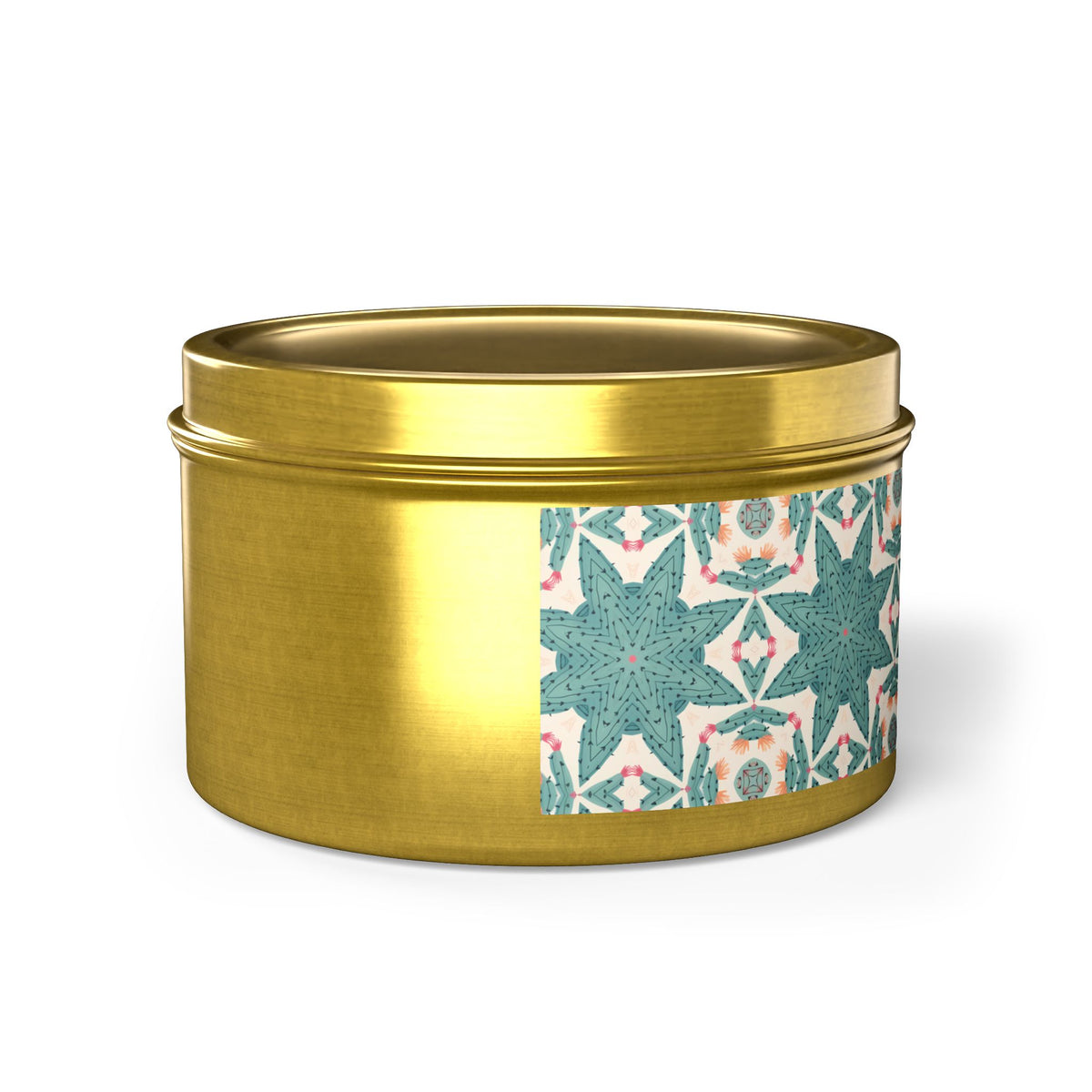 Desert Cactus Star Tin Candle. Southwest Starlight in a Tin. Available in 2 sizes, 3 finishes, and 5 scents.