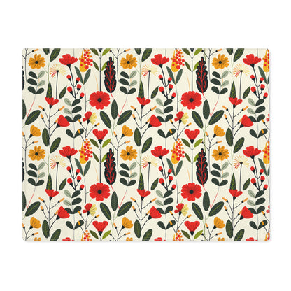 Autumn Bloom Delight Placemat - 18" x 14".