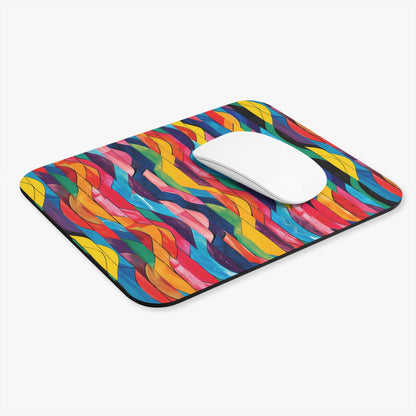 Retro Ripples Mouse Pad - Let Your Desk Groove with Retro Vibes! Groovy!
