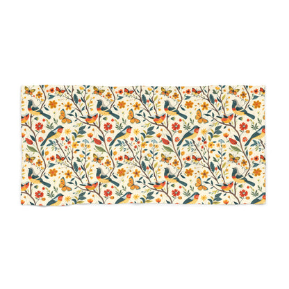 Tree Birds Luxurious Beach Towel - Available in 2 sizes.