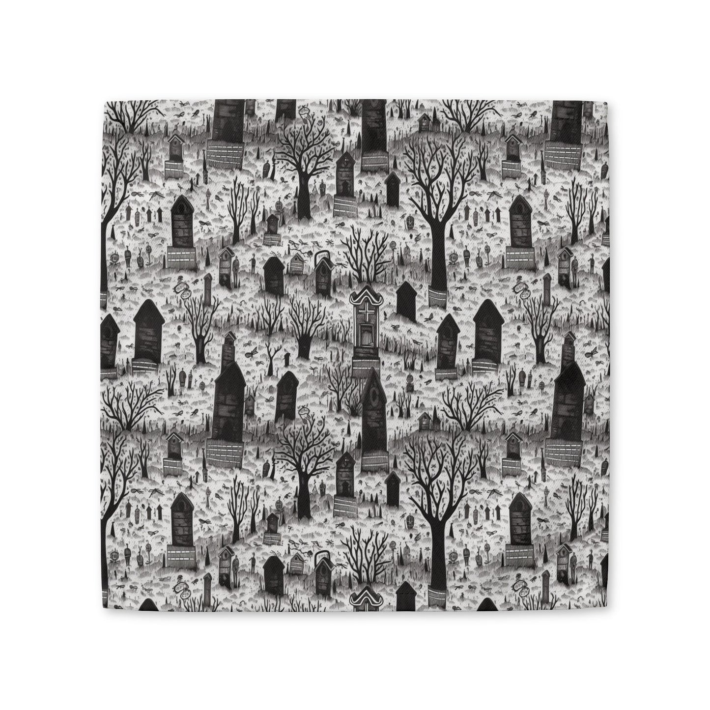 Spooky Gothic Cemetery Chic Halloween cotton twill napkin