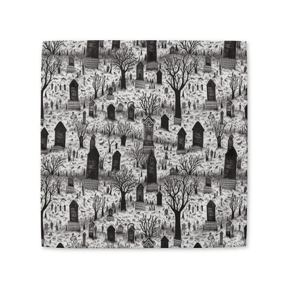 Spooky Gothic Cemetery Chic Halloween cotton twill napkin