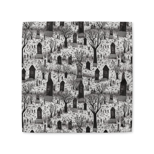 Spooky Gothic Cemetery Chic Halloween cotton twill napkin