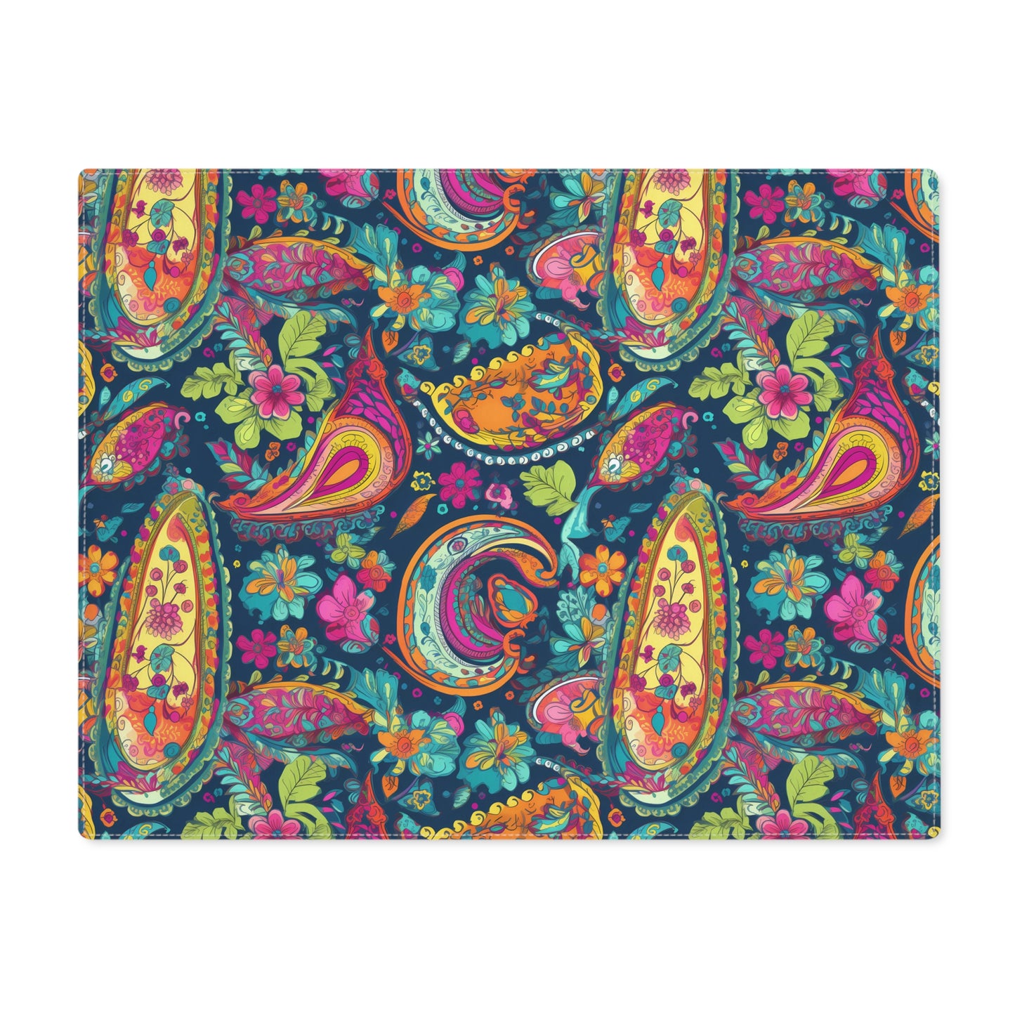 Psychedelic Paisley Party Placemat - 18" x 14".