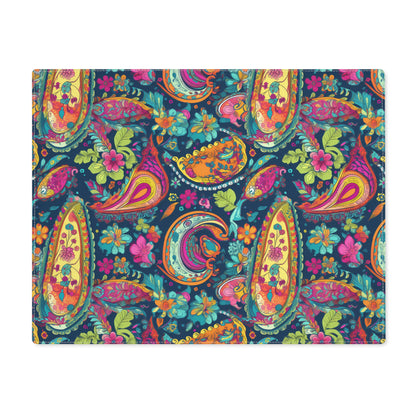 Psychedelic Paisley Party Placemat - 18" x 14".