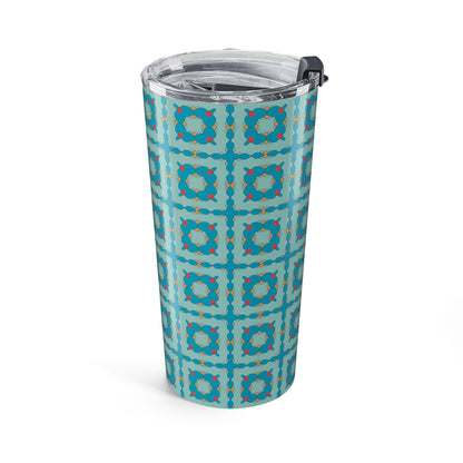 Southwestern Quilt Charm Insulated Tumbler - 20 oz. Stainless Steel, Glossy Finish
