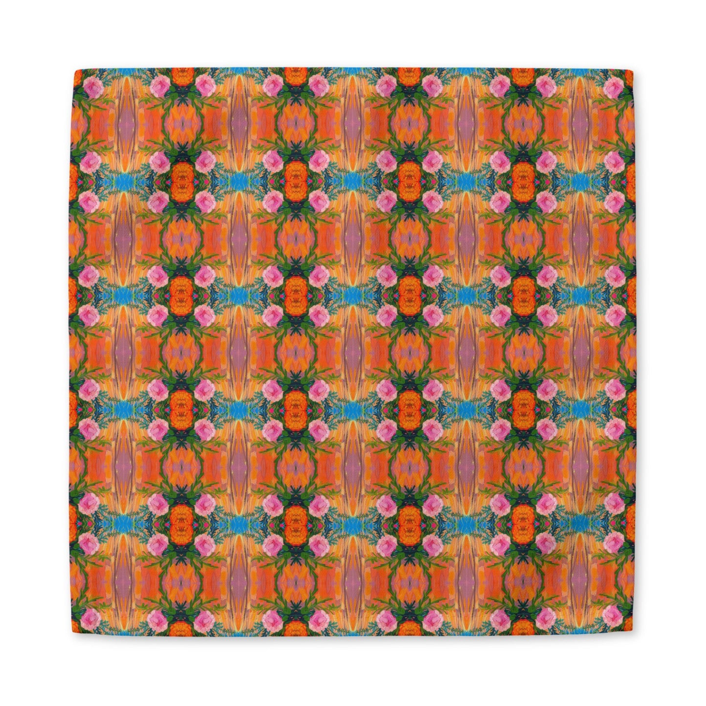 Floral Fiesta Cotton Twill Napkin - Available in 2 sizes: 10'' x 10'' and 22'' x 22''.