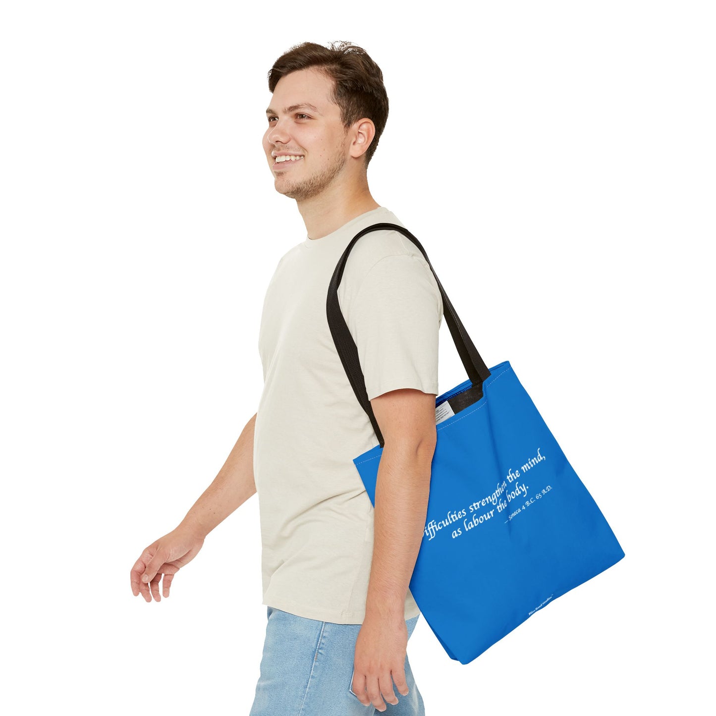 Strength Through Challenges Tote Bag - Carry Wisdom - Embrace Strength! Available in 3 sizes.
