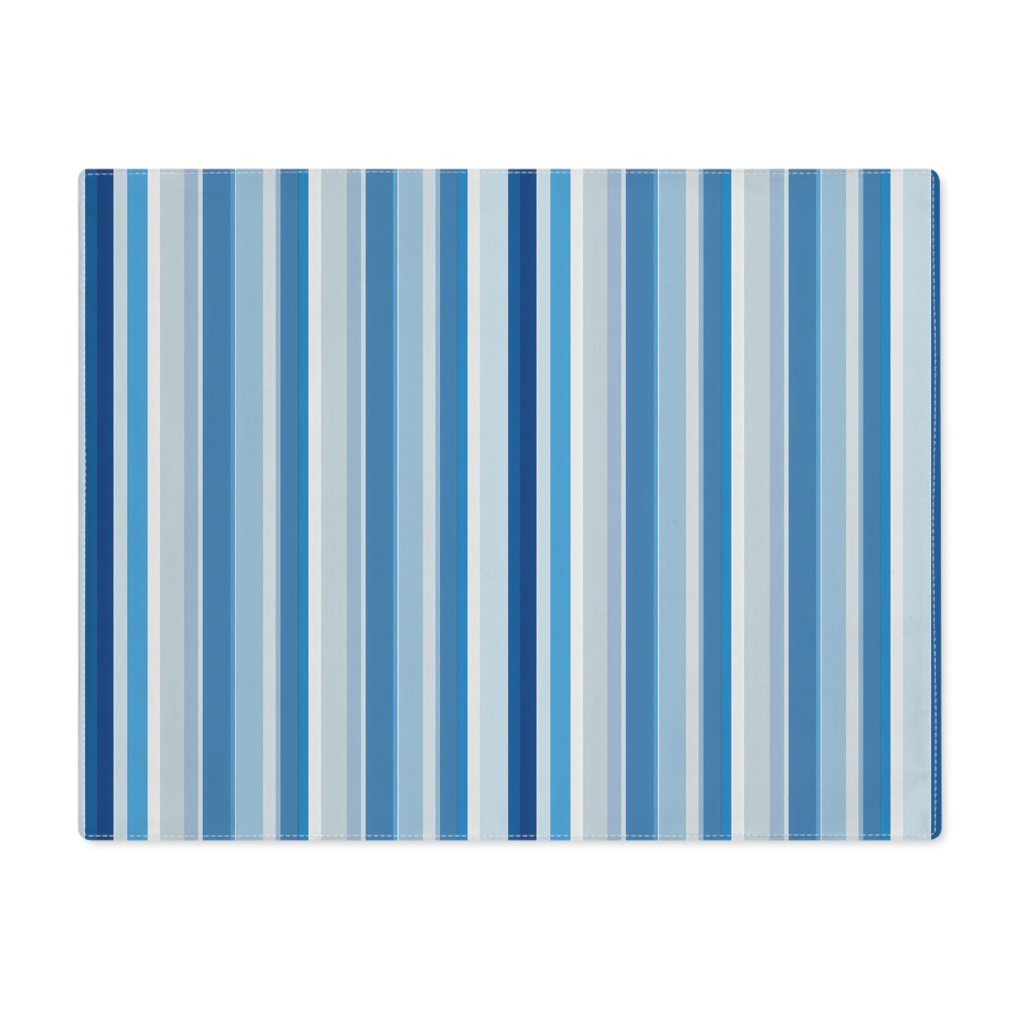Shades of Light Blue Stripes Placemat - 18" x 14".