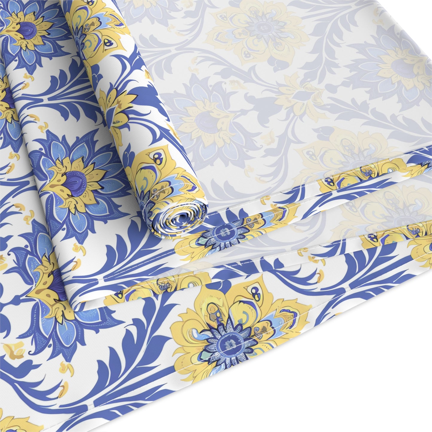 Heritage Bloom Table Runner - Cotton Twill - Available in 2 sizes: 16" x 72" and 16" x 90".