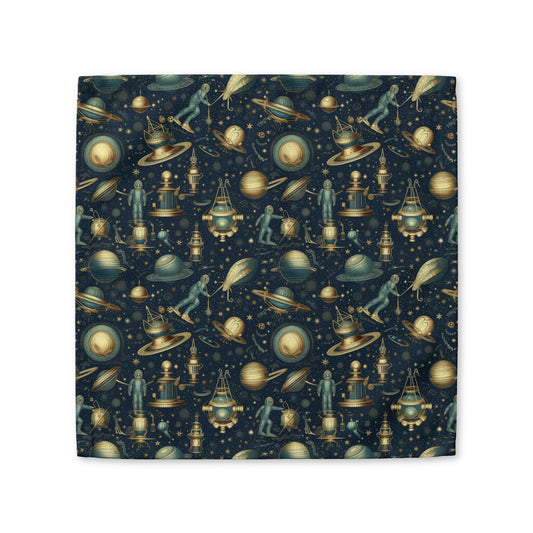 Steampunk Space Explorer cotton twill napkin