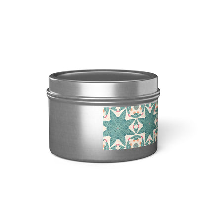 Desert Cactus Star Tin Candle. Southwest Starlight in a Tin. Available in 2 sizes, 3 finishes, and 5 scents.