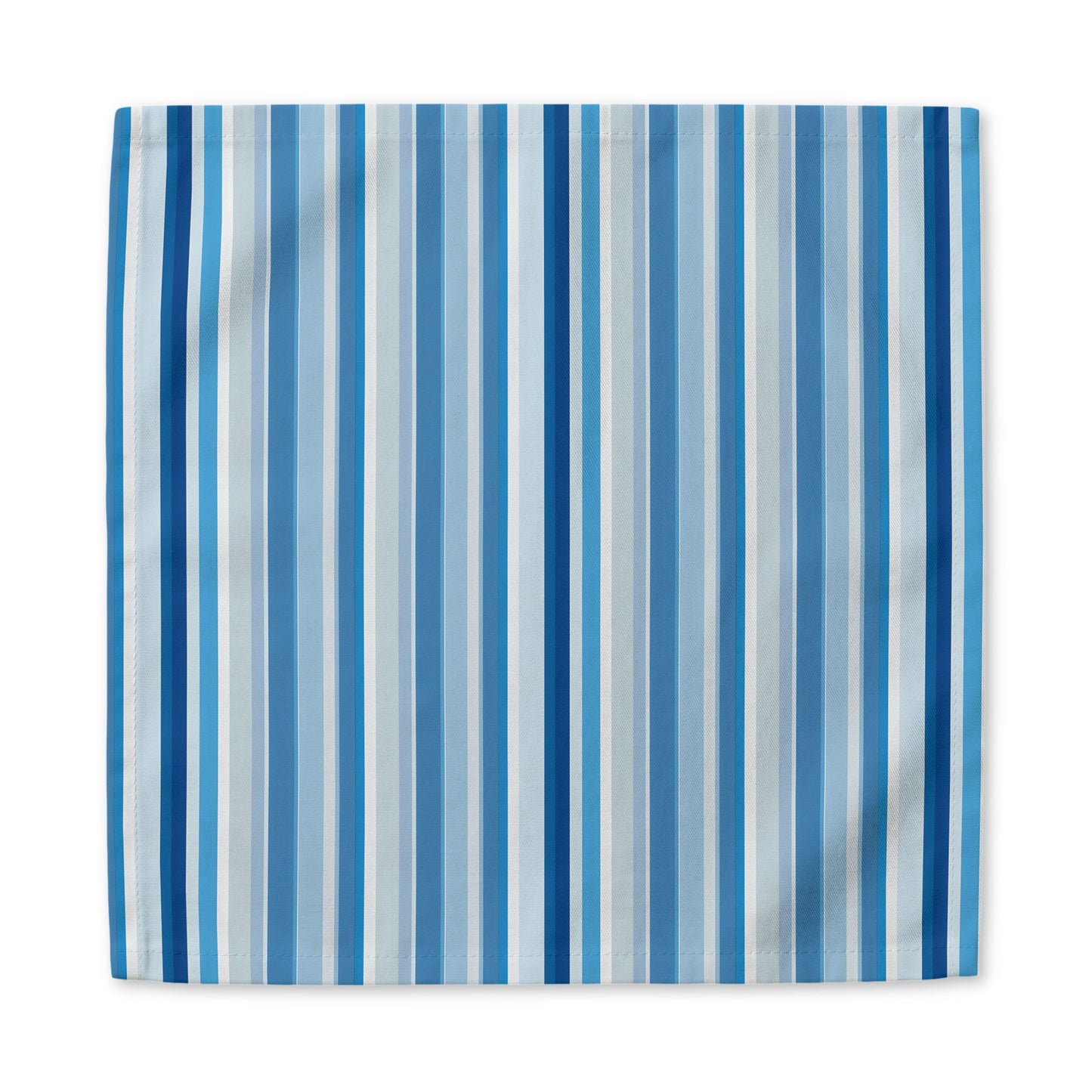 Shades of Light Blue Stripes cotton twill napkin