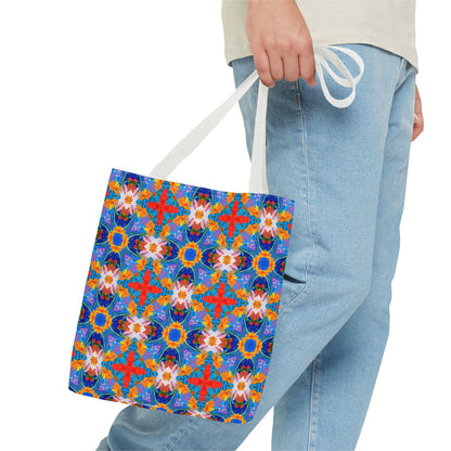 Floral Tapestry Wanderlust Tote Bag - Wander in Style with a Tapestry of Color! Available in 3 sizes.