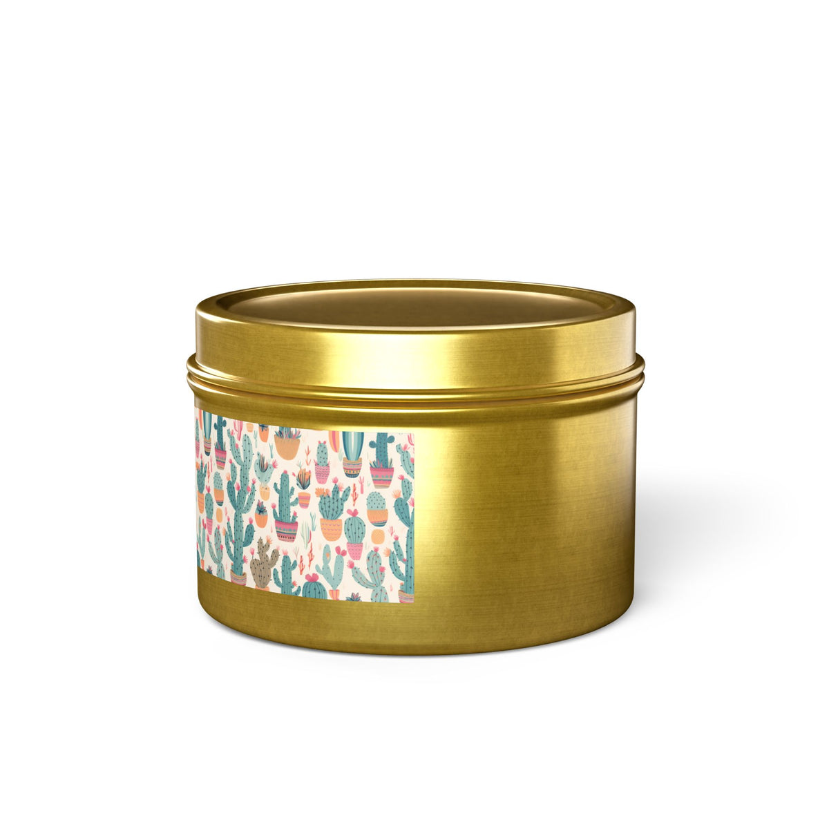 Desert Bloom Boom Tin Candle. Desert Blooms in a Tin. Available in 2 sizes, 3 finishes, and 5 scents.