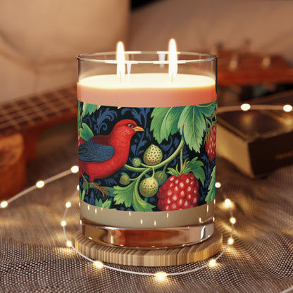 Bluebird & Strawberry 100% Soy Wax Scented Candle - 11 oz. Full-Glass, Phthalate-Free & Lead-Free - Three Fragrance Options