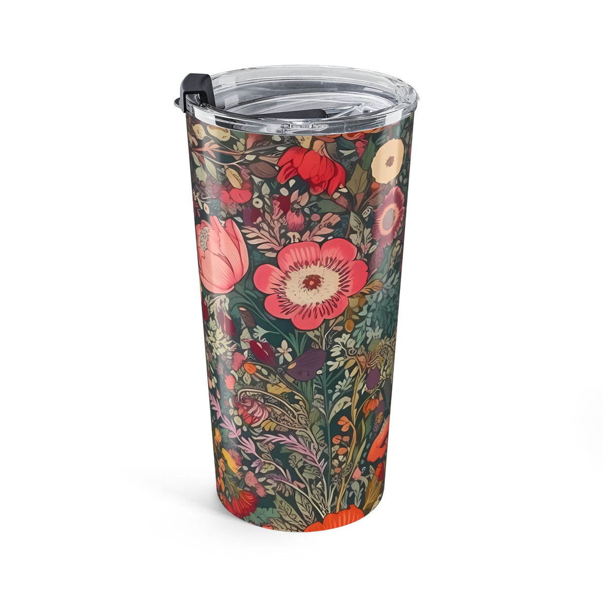 Renaissance Fall Floral Insulated Tumbler - 20 oz. Stainless Steel, Glossy Finish