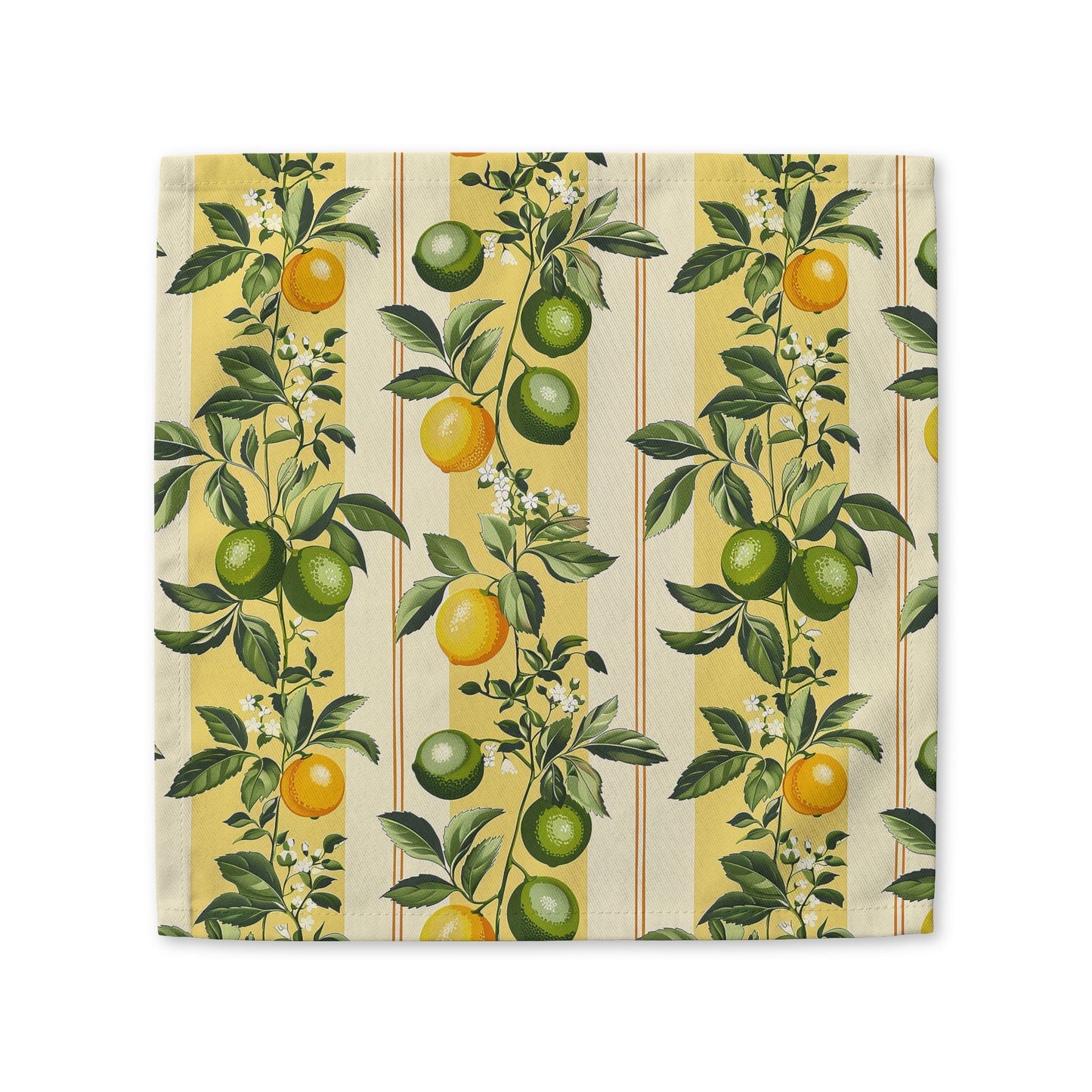 Lemony Lime cotton twill napkin