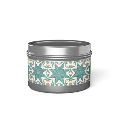 Desert Cactus Star Tin Candle. Southwest Starlight in a Tin. Available in 2 sizes, 3 finishes, and 5 scents.