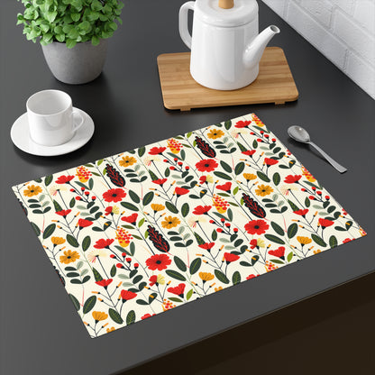 Autumn Bloom Delight Placemat - 18" x 14".