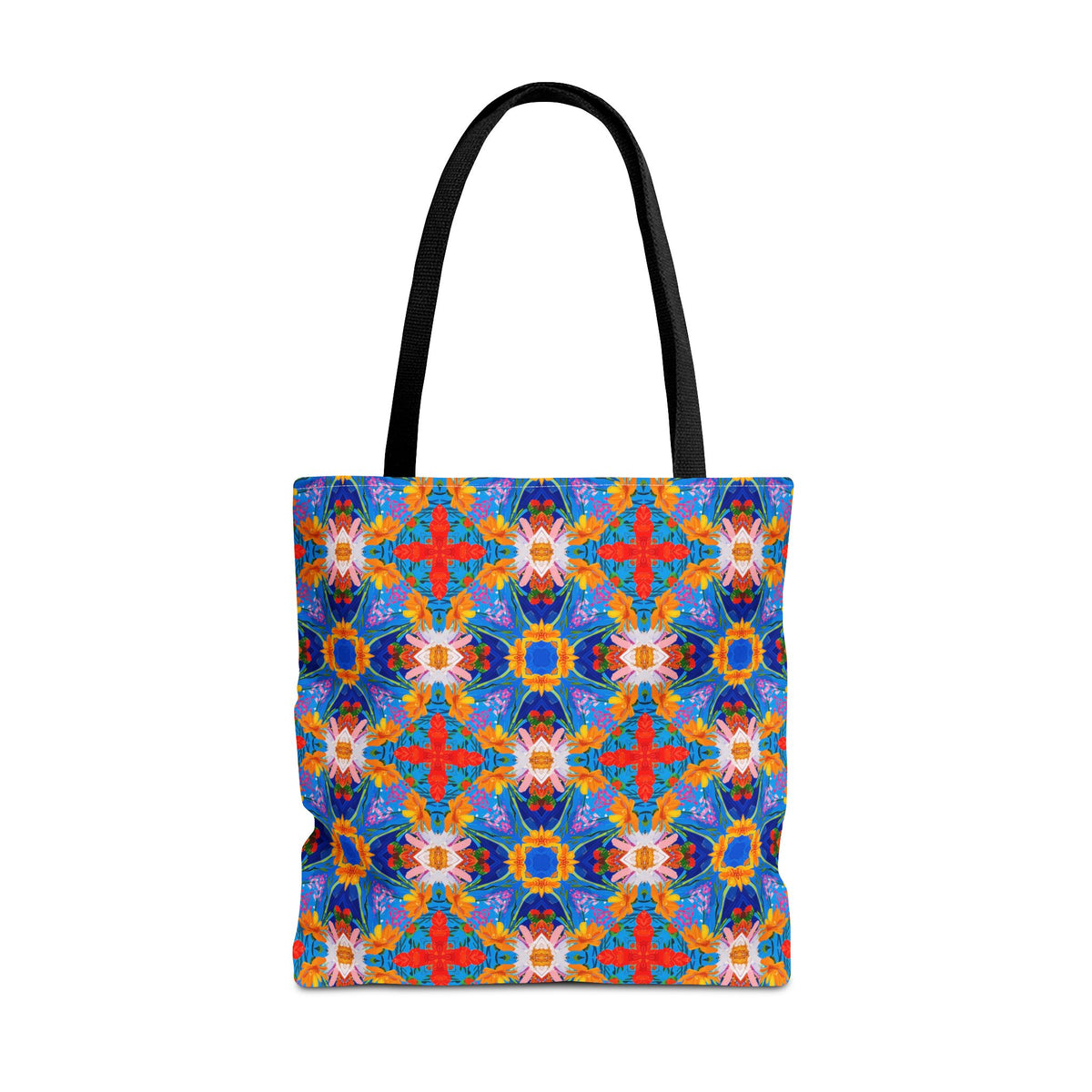 Floral Tapestry Wanderlust Tote Bag - Wander in Style with a Tapestry of Color! Available in 3 sizes.