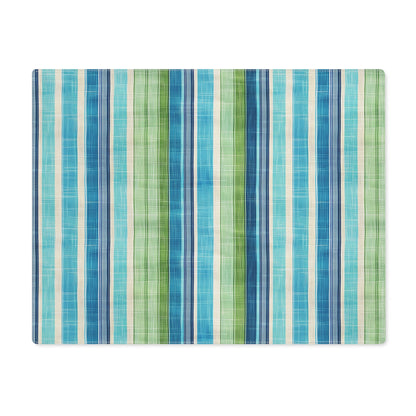 Ocean Whisper Stripes Placemat - 18" x 14".