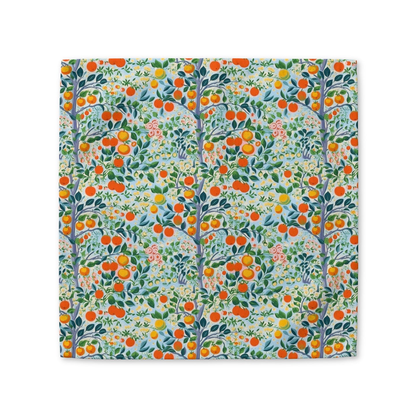 Modern Citrus Tree Cotton Twill Napkin - Available in 2 sizes: 10'' x 10'' and 22'' x 22''.