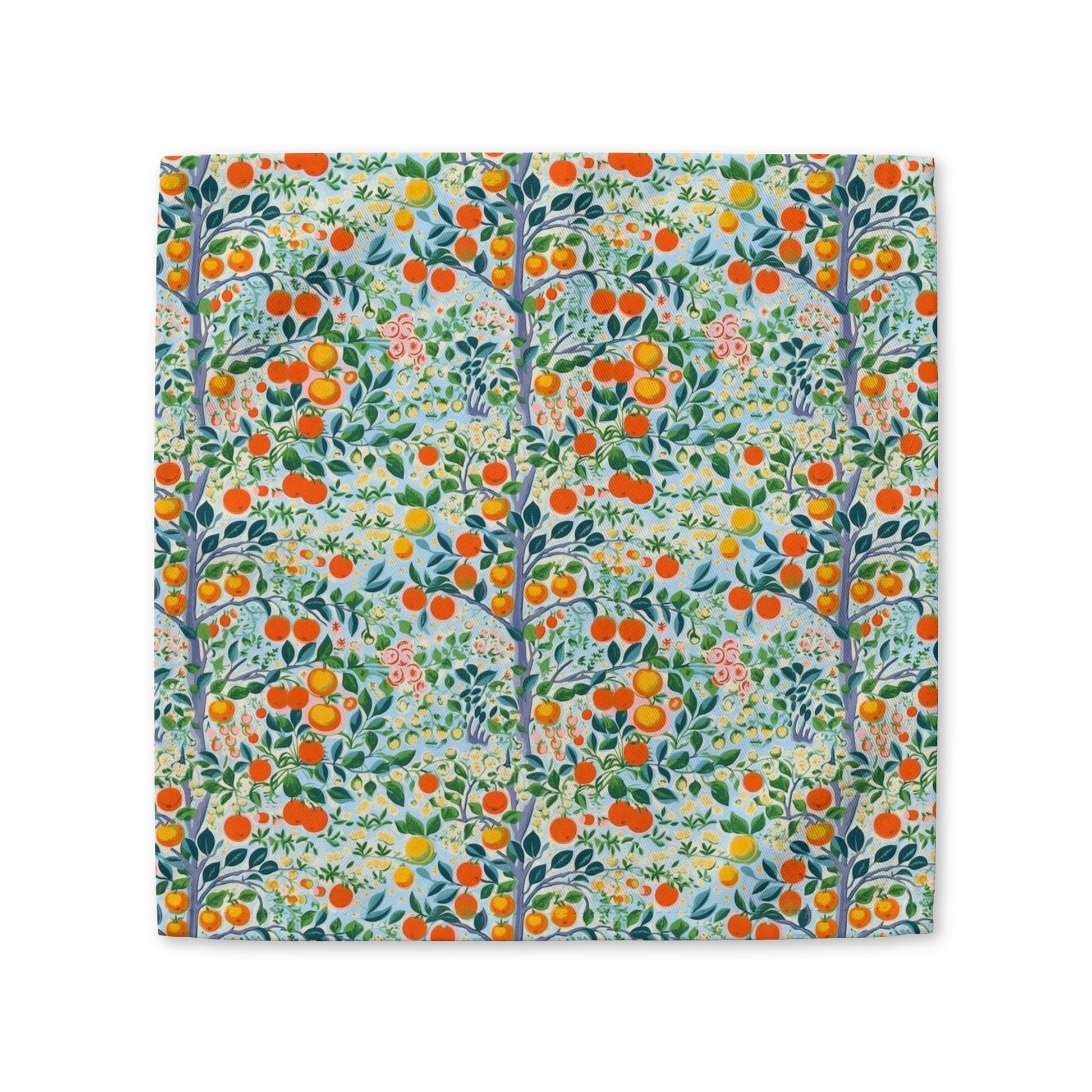 Modern Citrus Tree cotton twill napkin