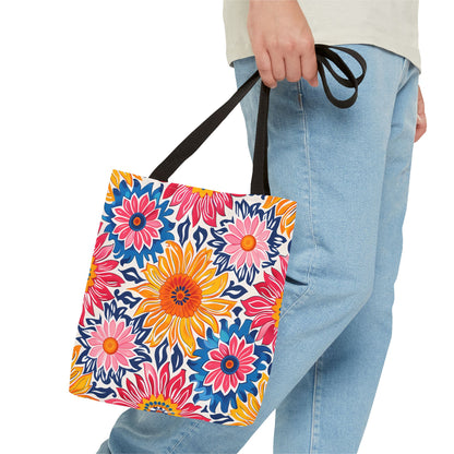 Sunsplash Petals Tote Bag - Radiate Sunshine and Style Wherever You Go! Available in 3 sizes.