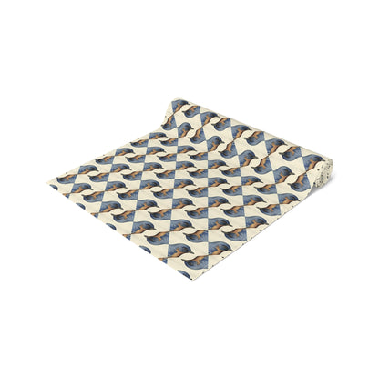 Bird Lover Table Runner - Cotton Twill - Available in 2 sizes: 16" x 72" and 16" x 90".