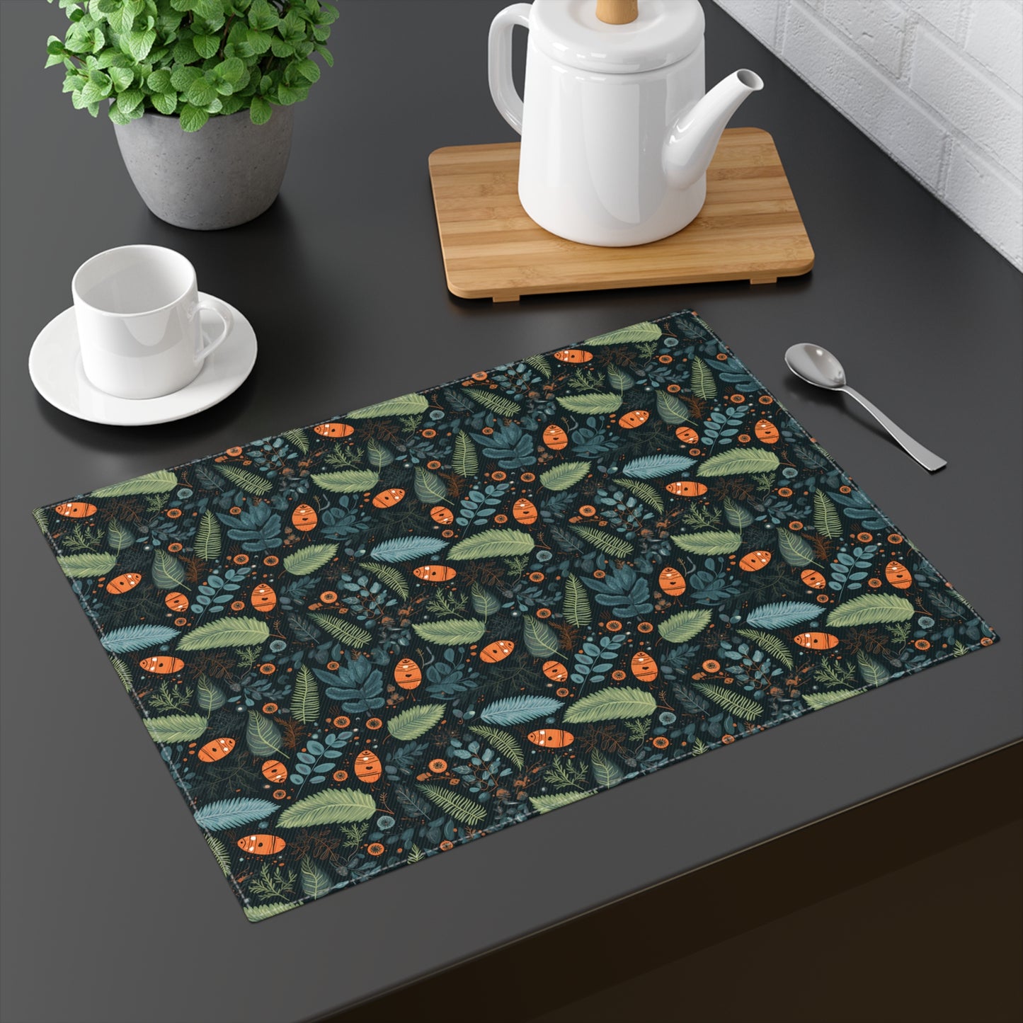 Mysterious Ferns Placemat - 18" x 14".