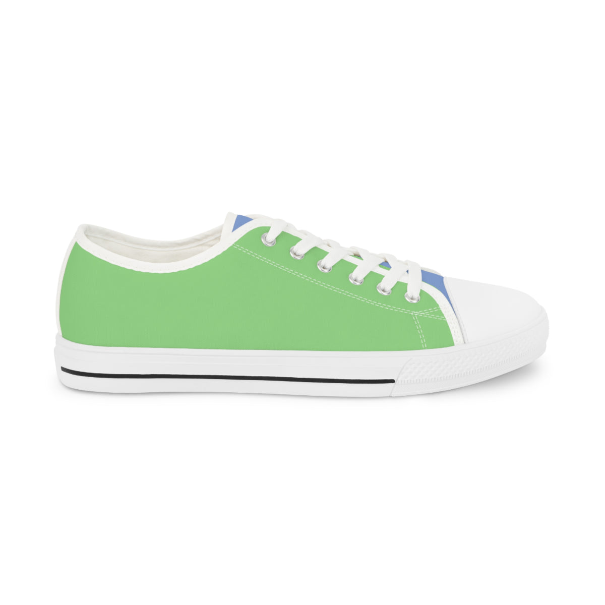 Meadow Stream Men's Two -Tone Low Top Sneakers - Embrace the Outdoors – Where Cool Greens Meet Breezy Blues!