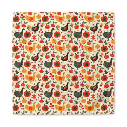 Turkey Trot Harvest cotton twill napkin
