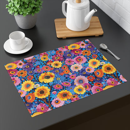 Midnight Garden Whimsy Placemat - 18" x 14".