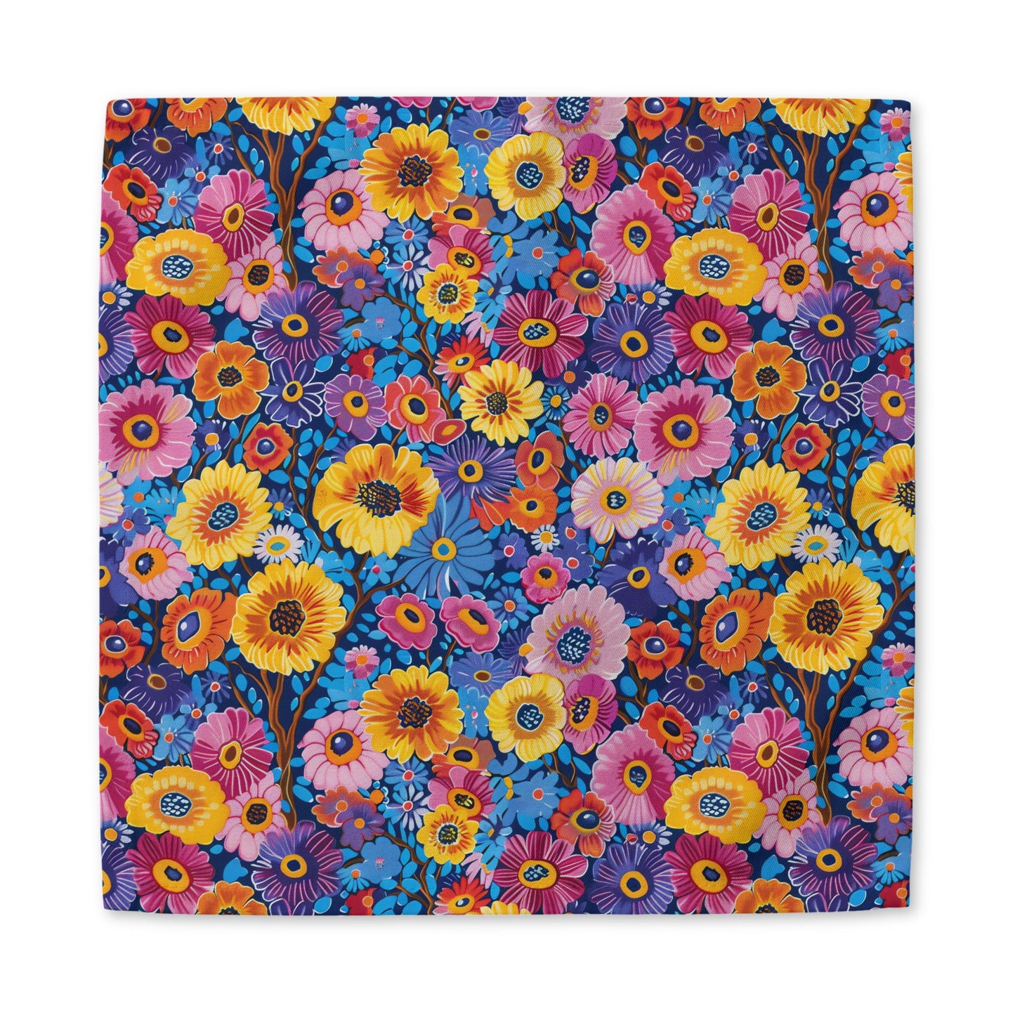 Midnight Garden Whimsy cotton twill napkin