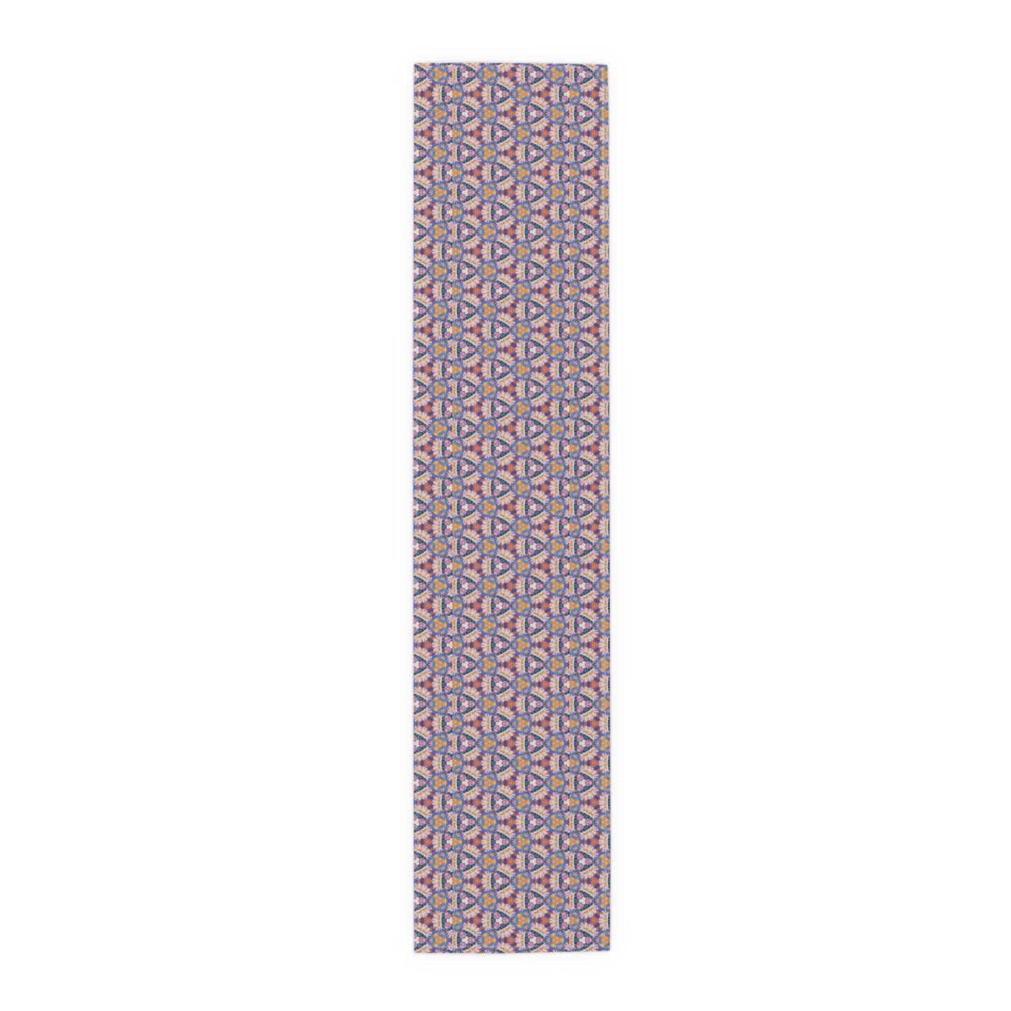 Prismatic Petal Paradise Table Runner - Cotton Twill - Available in 2 sizes: 16" x 72" and 16" x 90".