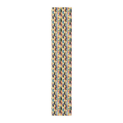 Linear Color Mesa Table Runner - Cotton Twill - Available in 2 sizes: 16" x 72" and 16" x 90".