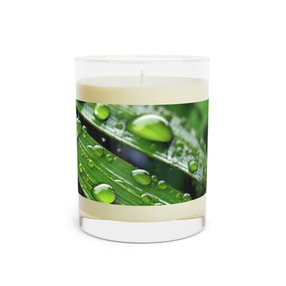 Tranquility Palm 100% Soy Wax Scented Candle - 11 oz. Full-Glass, Phthalate-Free & Lead-Free - Three Fragrance Options